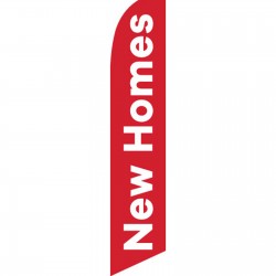 New Homes Red Swooper Flag