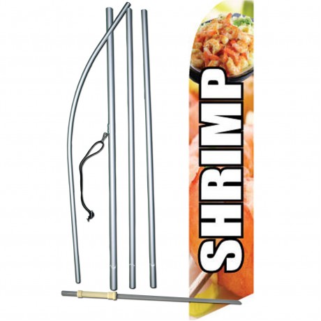Shrimp Graphic Swooper Flag Bundle
