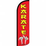 Karate Red Windless Swooper Flag