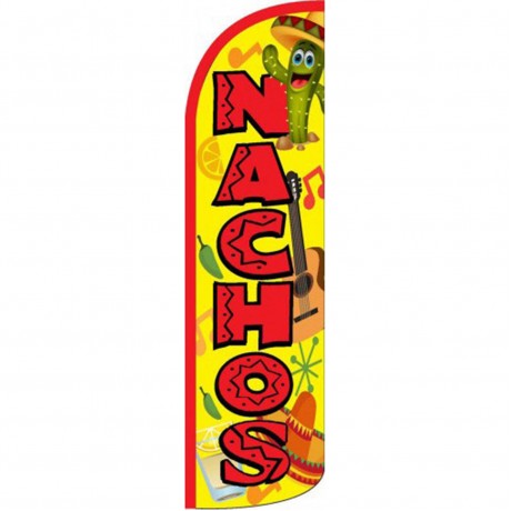 Nachos Yellow Red Windless Swooper Flag