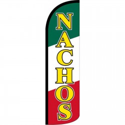 Nachos Yellow Red Green Windless Swooper Flag