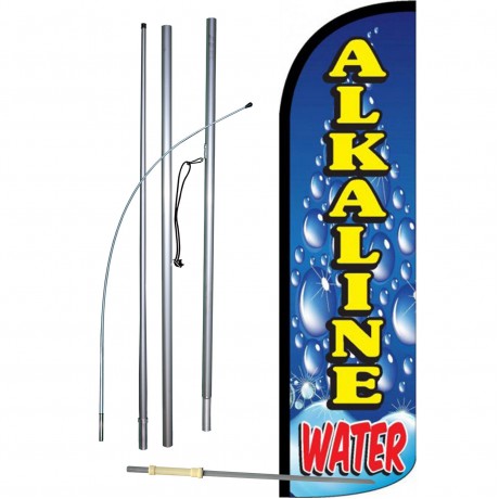 Alkaline Water Windless Swooper Flag Bundle