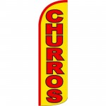 Churros Yellow Windless Swooper Flag