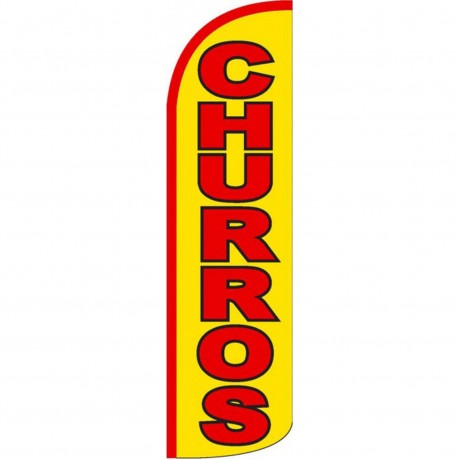 Churros Yellow Windless Swooper Flag