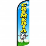 Cremeria De Vaca (With Cow) Windless Swooper Flag