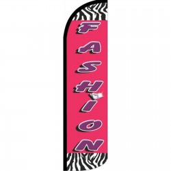 Fashion Zebra Pink Windless Swooper Flag