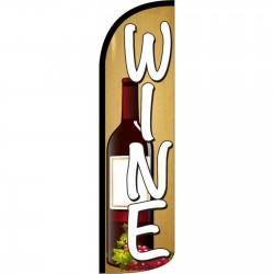 Wine Beige Windless Swooper Flag