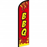 BBQ Red Flames Windless Swooper Flag