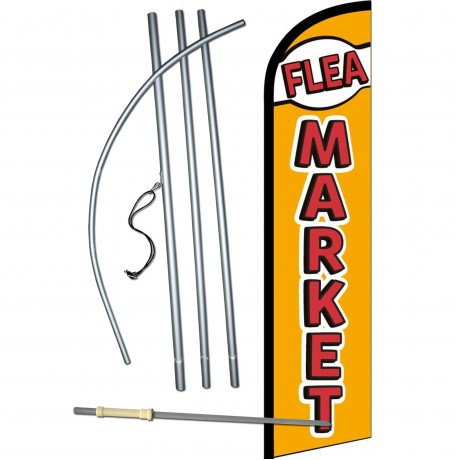 Flea Market Yellow Windless Swooper Flag Bundle