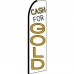Cash For Gold White Extra Wide Swooper Flag