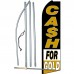Cash For Gold Black White Extra Wide Swooper Flag Bundle