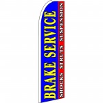 Brake Service Blue Extra Wide Swooper Flag