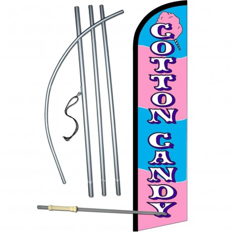 Cotton Candy Windless Swooper Flag Bundle