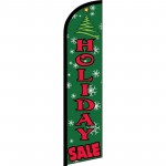 Holiday Sale Green Windless Swooper Flag