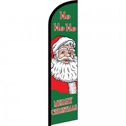 Merry Christmas Ho Ho Ho Windless Swooper Flag