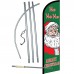 Merry Christmas Ho Ho Ho Windless Swooper Flag Bundle