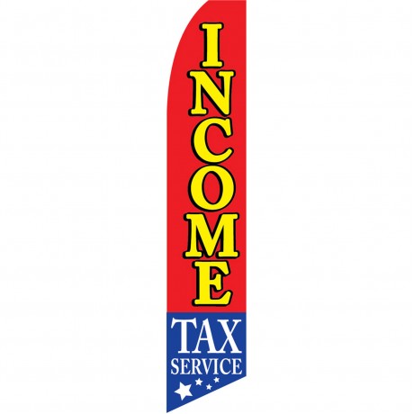 Income Tax Service Stars Below Swooper Flag