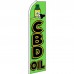 CBD Oil Green Swooper Flag