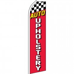 Auto Upholstery Red Swooper Flag
