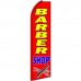 Barber Shop Red Extra Wide Swooper Flag Bundle