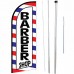Barber Shop 6' Swooper Flag 1-Sided Bundle