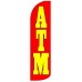 ATM Red Windless Swooper Flag