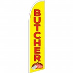 Butcher Yellow Windless Swooper Flag