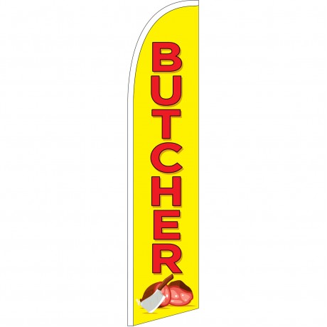 Butcher Yellow Windless Swooper Flag