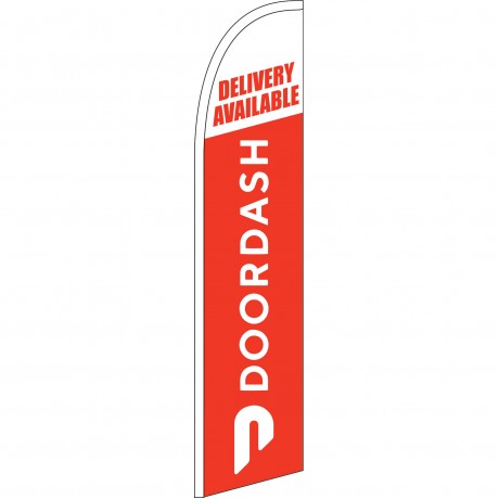 Door Dash Delivery Available Windless Swooper Flag