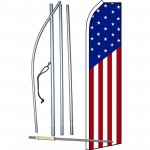USA American Swooper Flag Bundle