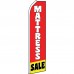 Mattress Sale Red Yellow Swooper Flag