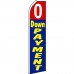 0 Down Payment Blue Red Swooper Flag Bundle