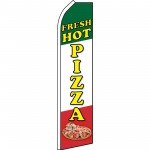 Fresh Hot Pizza Sold Here Swooper Flag