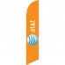 AT&T Wireless Orange Windless Swooper Flag Bundle