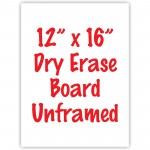 12" x 16" Unframed Dry Erase Whiteboard