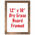 12" x 16" Framed Dry Erase Whiteboard