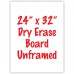 24" x 32" Unframed Dry Erase Whiteboard