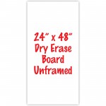 24" x 48" Unframed Dry Erase Whiteboard