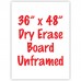 36" x 48" Unframed Dry Erase Whiteboard