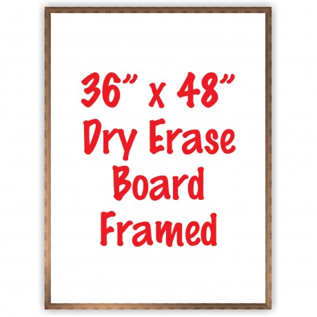 36" x 48" Framed Dry Erase Whiteboard