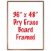 36" x 48" Framed Dry Erase Whiteboard