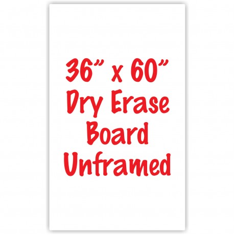 36" x 60" Unframed Dry Erase Whiteboard