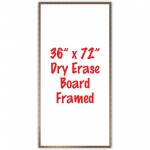 36" x 72" Framed Dry Erase Whiteboard