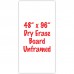 48" x 96" Unframed Dry Erase Whiteboard