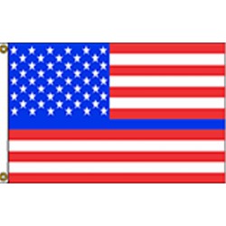 Thin Blue Line USA Red 3' x 5' Polyester Flag