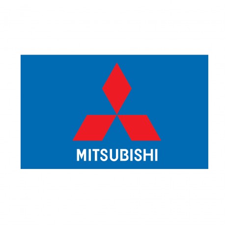 Mitsubishi Automotive Logo Blue 3'x 5' Flag