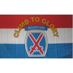 Mountain 10th Division 3'x 5' Economy Flag