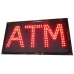 13" x 24" ATM Red LED Sign