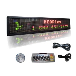 9"H x 50"W 3 Color Scrolling LED Sign