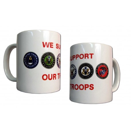 We Support Our Troops Coffee Mug